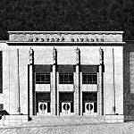 Kolín - návrh vstupního průčelí od Jindřich Freiwalda (1937)