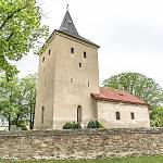 Svatá Kateřina - kostel sv. Kateřiny, pohled od severovýchodu (2019)