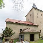 Svatá Kateřina - kostel sv. Kateřiny, pohled od jihuu (2019)