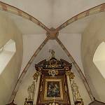 Svatá Kateřina - kostel sv. Kateřiny, klenba presbytáře (2019)