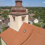 Záboří nad Labem - kostel sv. Prokopa, věž (2019)