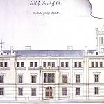 Býchory - nový zámek Horskýsfeld, návrh od Moritze Hinträgera (nedatováno, SOkA Kolín)