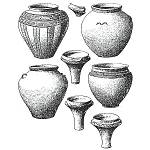 Plaňany - archeologické nálezy, nádoby plaňanského typu