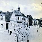Plaňany - zaniklá rychta (foto p. Matoušek 1908)