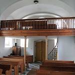 Zásmuky - bývalá synagoga, celkový pohled ke galerii (2010)
