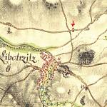 Libodřice - kaplička ma mapě vprvního vojenského mapování (© 1st Military Survey, Section No. 127, Austrian State Archive, Vienna)