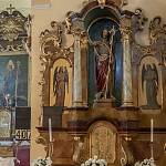Žiželice - kostel sv. Prokopa, boční oltář sv. Jana Křtitele (2018)