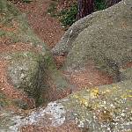 Klepec - přírodní památka, odtokové kanálky z povrchu Stohu slámy (2008)
