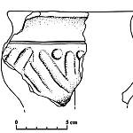 Pašinka - pohárek z doby římské (2014, kresba I. Vajglová)