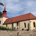 Přišimasy - kostel sv. Petra a Pavla, celkový pohled od jihu (2008)