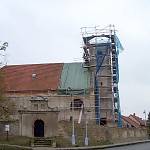 Rostoklaty - kostel sv. Martina během rekonstrukce (2009)