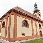 Rostoklaty - kostel sv. Martina, severní průčelí (2018)