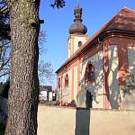 Rostoklaty - kostel sv. Martina, pohled od jihovýchodu (2016)