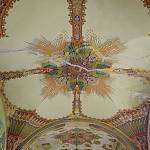 Grunta - kostel Nanebevzetí Panny Marie, výmalba klenby stropu lodi (8. 5. 2013)