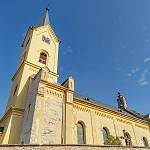 Malotice - kostel sv. Matouše od jihozápadu (2019)