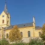 Malotice - kostel sv. Matouše od jihu (2019)