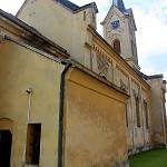 Malotice - kostel sv. Matouše, severní stěna (2017)