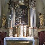 Malotice - kostel sv. Matouše, hlavní oltář (2017)