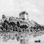 Týnec - tvrz (1848, F. A. Heber, Böhmens Burgen, Vesten und Bergschlösser)