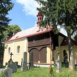 Týnec nad labem - kostel Panny Marie Sedmibolestné, pohled od jihovýchodu (2017)