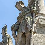 Týnec nad Labem - Mariánský sloup, sv. Florián (2020)