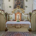 Vyšehořovice - kostel sv. Martina, hlavní oltář (2018)