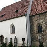 Skramníky - kostel Stětí sv. Jana Křtitele, jižní stěna (2007)