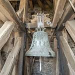 Polní Voděrady - kostel Navštívení Panny Marie, zvon ve věži (2019)