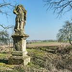 Polní Voděrady - socha sv. Prokopa, pohled od jihozápadu (2020)