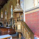 Ovčáry - kostel sv. Jakuba Většího, kazatelna (2025)