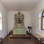 Hradišťko I - kaple Navštívení Panny Marie, interiér (2021)