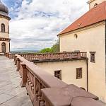 Kostelec nad Černými lesy - zámek, terasa na jižní straně Rytířského paláce (2021)
