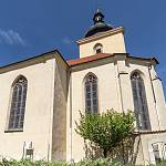 Kostelec nad Černými lesy - zámecký kostel sv. Vojtěcha, od jihovýchodu (2018)