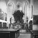 Kostelec nad Černými lesy - zámecký kostel sv. Vojtěcha, interiér (Antonín Podlaha, Soupis památek historických 1907)