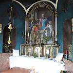 Polepy - kaple sv. Cyrila a Metoděje, pohled k oltáři (2009)