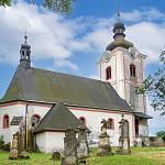 Ratboř - kostel sv. Václava, od severu (2016)