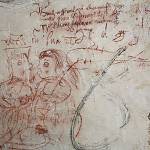 Ratboř - kostel sv. Václava, malby v presbytáři za oltářem (2016)