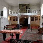 Ratboř - kostel sv. Václava, pohled ke kruchtě (2016)