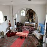 Ratboř - kostel sv. Václava, pohled z kruchty do lodi (2016)