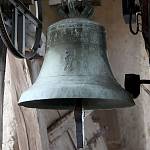 Ratboř - kostel sv. Václava, zvon z roku 1755 (2016)