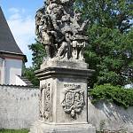 Ratboř - sousoší Apoteózy sv. Jana Nepomuckého, celek (2012)