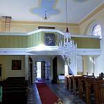 Rasochy - kostel sv. Havla, pohled na kruchtu (2015)