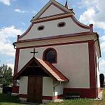 Rasochy - kostel sv. Havla, západní průčelí se štítem (2007)