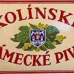 Kolín - pivovar, reklamní tabule (30. léta 20. století)