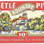 Kolín - pivovar, etiketa světlá 10