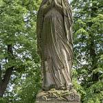 Němčice - socha panny Marie, detail (2018)