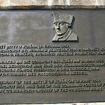 Kolín - bitva u Kolína, pamětní deska na pomníku na Bedřichově (2006)