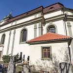 Drahobudice - kostel Nejsvětější Trojice, pohled od jihovýchodu (2019)