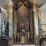Poříčany - kostel Narození Panny Marie, hlavní oltář (2016)