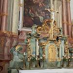 Předhradí - kostell Nanebevzetí Panny Marie, hlavní oltář, detail (2015)